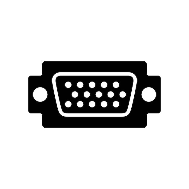 Illustration Vector graphic of VGA icon