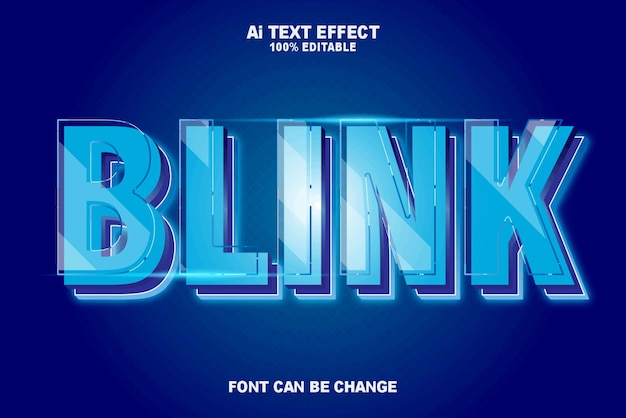 illustrations blink text effects style