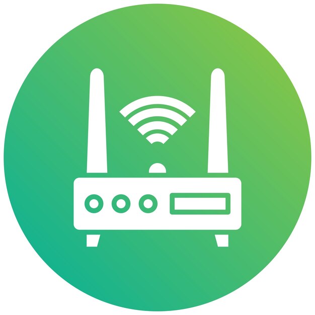 Illustrationsdesign af vektor-ikon for router