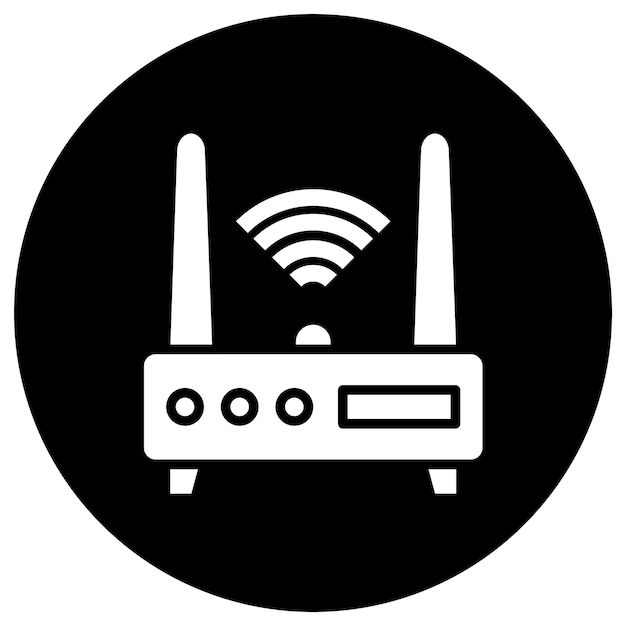 Illustrationsdesign af vektor-ikon for router