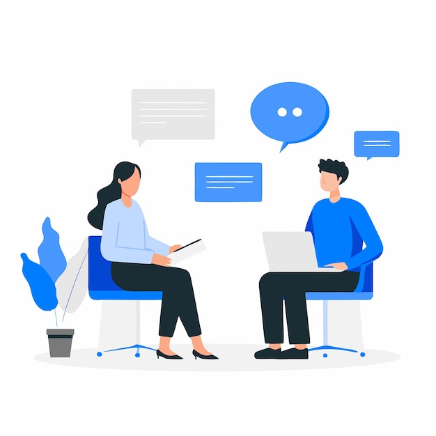 Illustrative Concept of a Professional Panel Interview with a Candidate