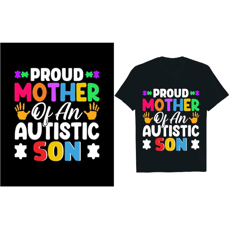 Vektör im a proud autism grandma autism tshirt design