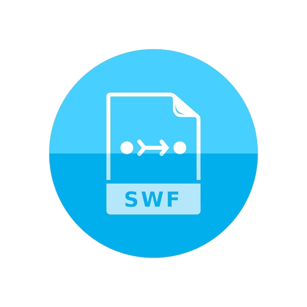 image animation file format icon in flat color circle