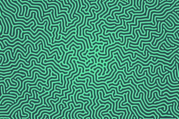 Immersive psychedelic ornament vector eccentric turquoise abstract background
