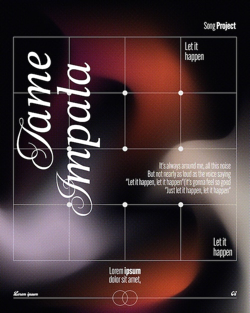 implementation design aesthetic gradient mesh layout for social media