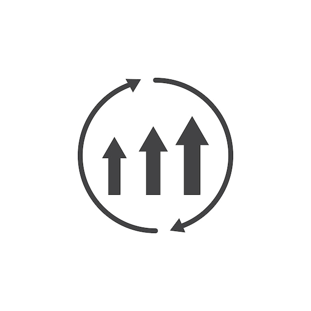 Improvement icon Simple thin line flat symbol