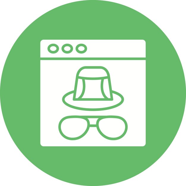 incognito icon vector image can be used for user experience