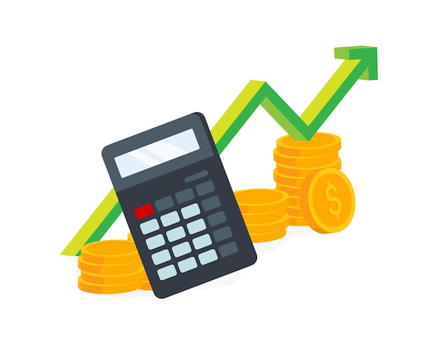 Income financial strategy for high return on investment vector illustration