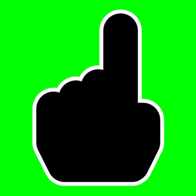index finger cursor icon hand pointer icon