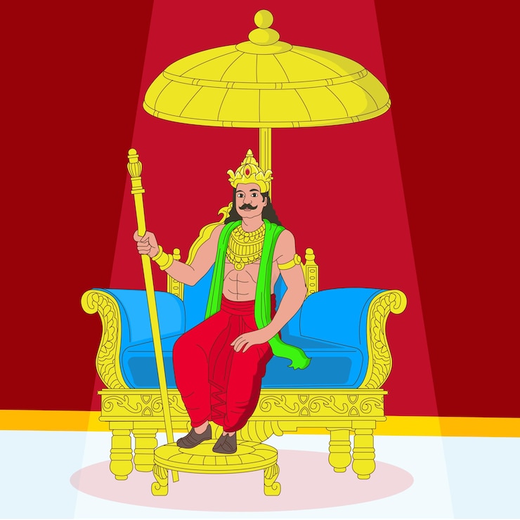Vektör indian king illustration
