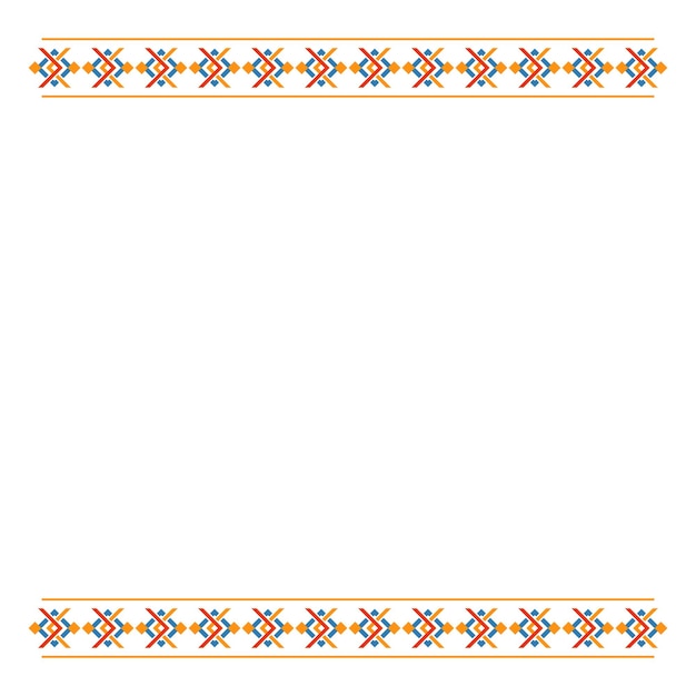 indigenous native frame vector design