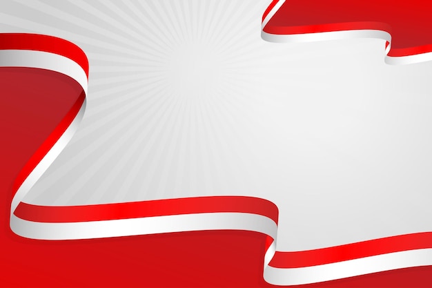 Indonesia flag background template with free space for text