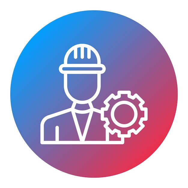 Industrial Engineering icon vector image Can be used for Mass Production
