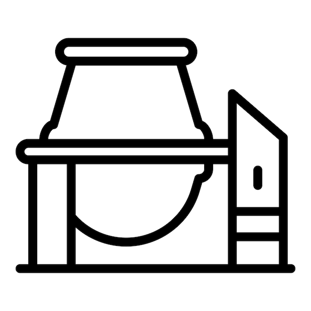 Industrial mixer icon outline vector Cement truck Mix tool