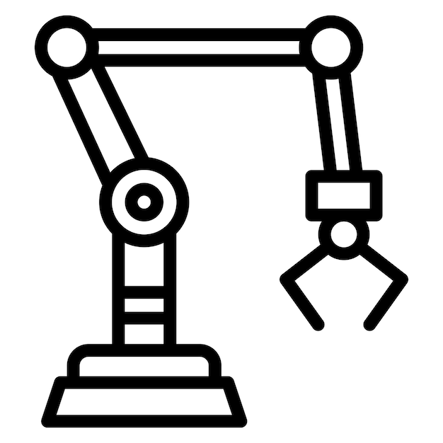 industrial robot icon vector image can be used for manufacturing and distribution