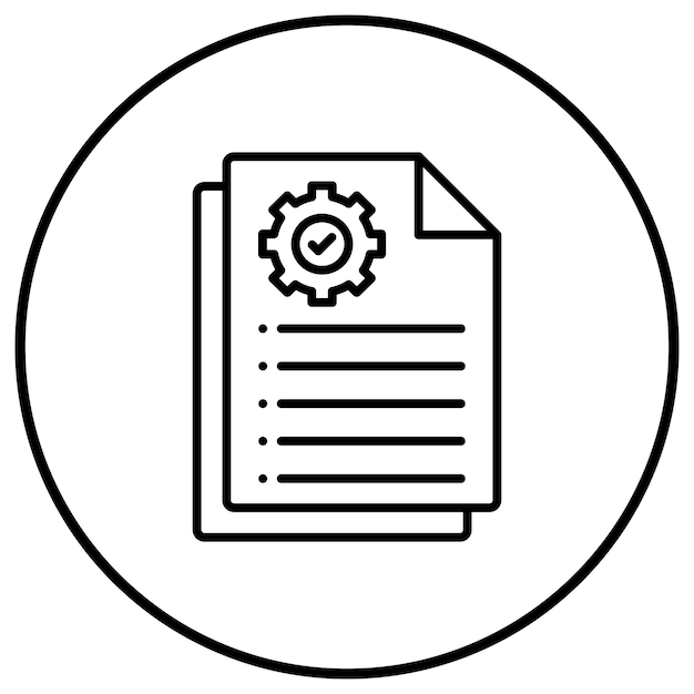 Industry Documents vector icon Can be used for Industrial Process iconset