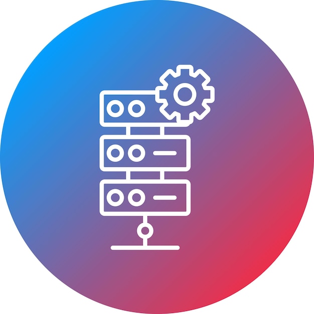industry server icon vector image can be used for industrial process