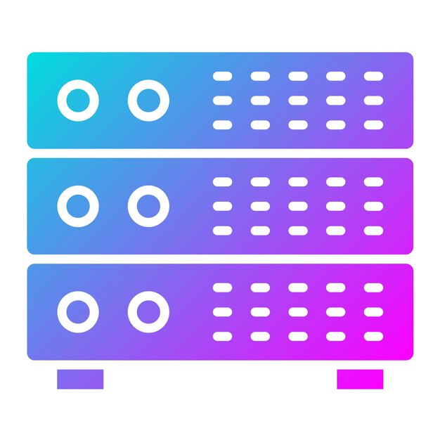 Industry Server vector icon Can be used for Industrial Process iconset