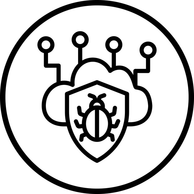Infected Cloud Icon Style