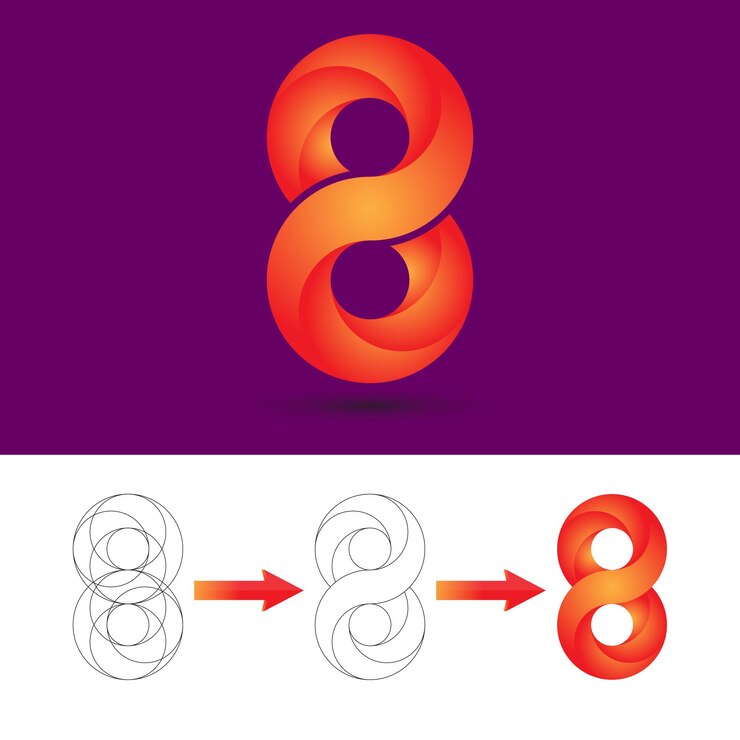 Vektör infinity logo design