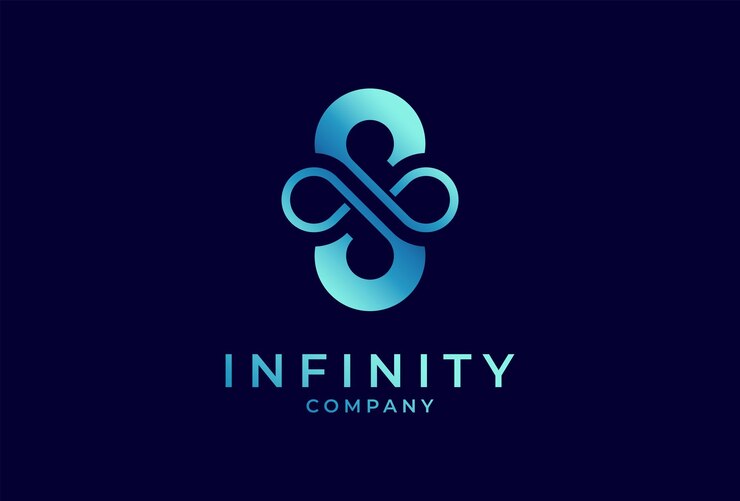 Vektör infinity logo letter s with infinity combination suitable for technology brand and company logo