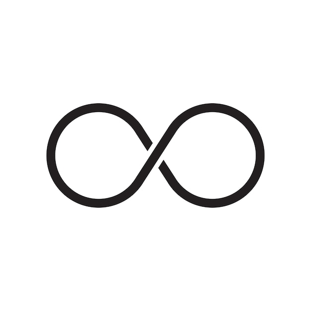 infinity timer icon vector design templates