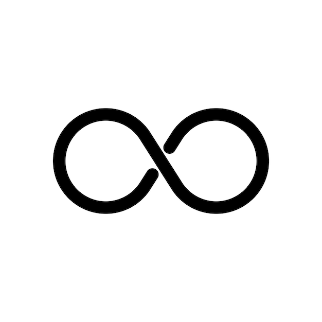 infinity timer icon vector design templates