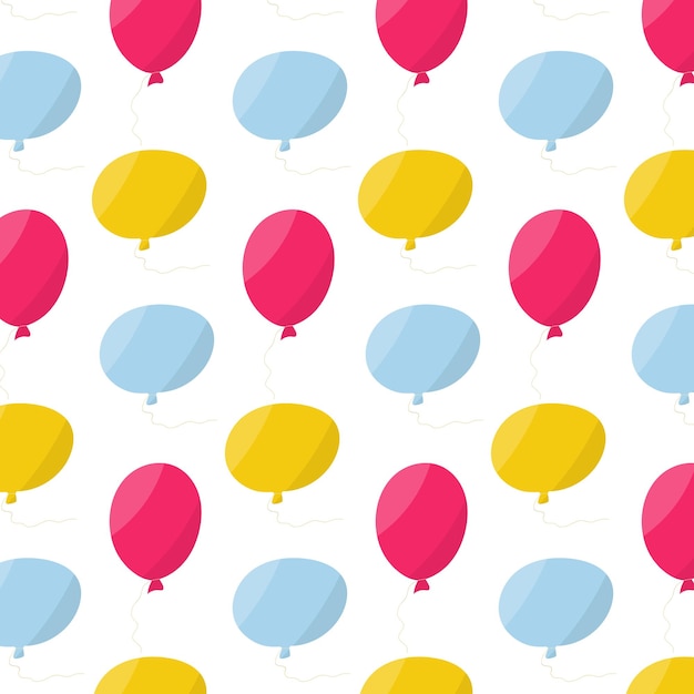 Inflatable balloons yellow blue pink pattern fun