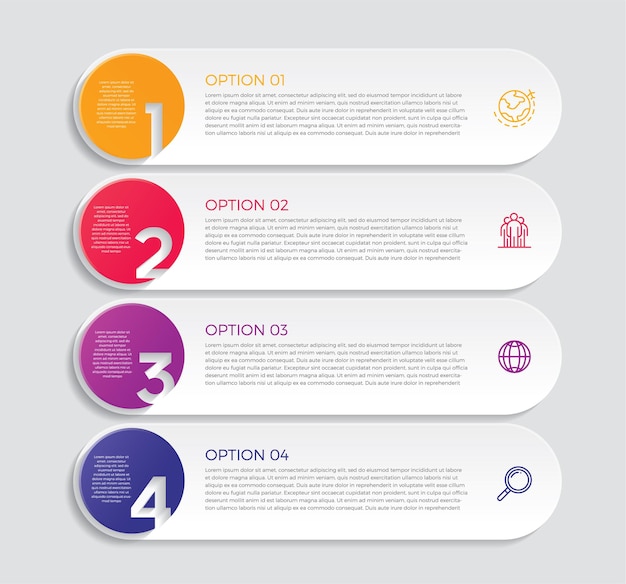 Infografik design med muligheder