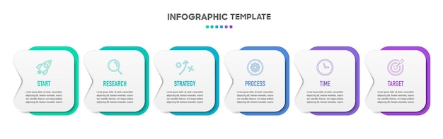 Infografik med tidslinjeindstillinger til præsentationers arbejdsgange, procesdiagram, flowdiagram og rapport