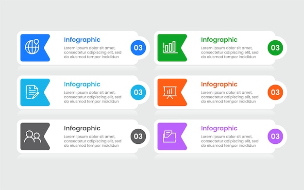 Infografisk affärsmall design