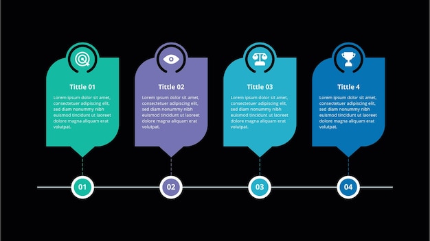 Infografisk design med ikoner og muligheder eller trin Tynd linje vektor Infografisk forretningskoncept