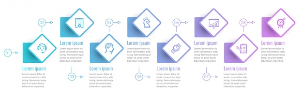 Infografisk skabelon