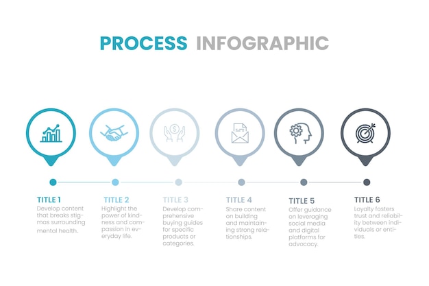 infograph 5 process step circle flow chart flowchart graphic arrow business icon element