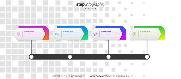 infographic design template with place for your data vector illustration
