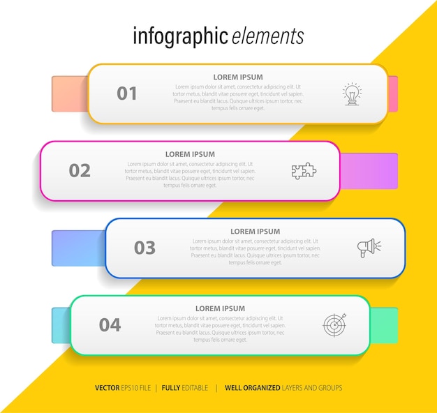 Infographic elements data visualization vector