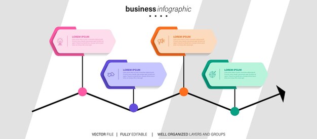 Infographic elements data visualization vector