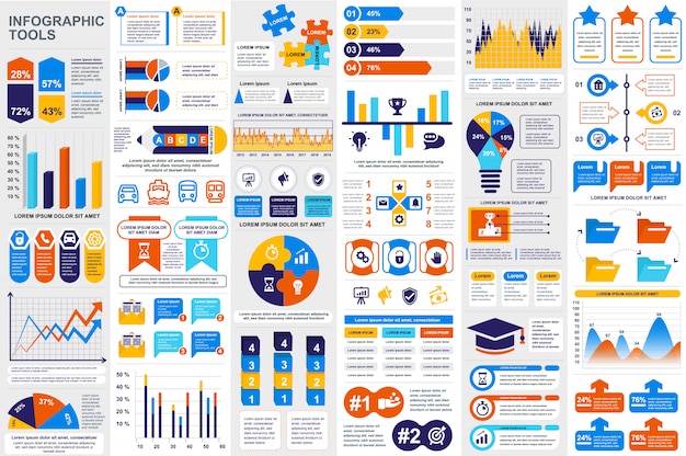 infographic elements vector design template