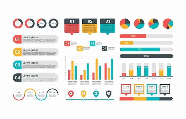Infographic Flat Elements Collection