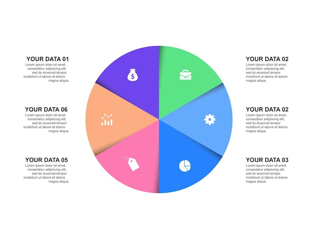 Infographic Pie Chart for Data Representation