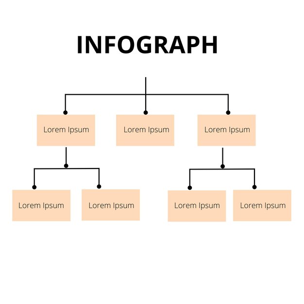 Infographic social media vector template