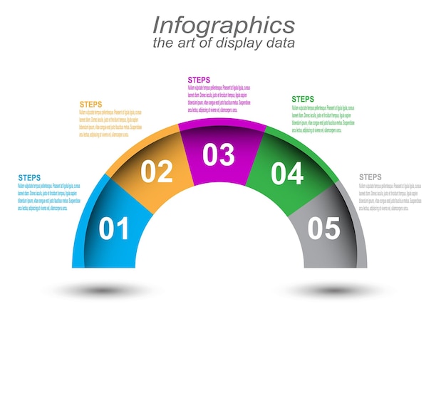 infographic template for modern data visualization and ranking and statistics
