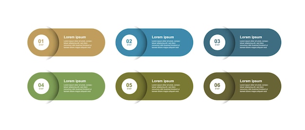 Infographic template vector element