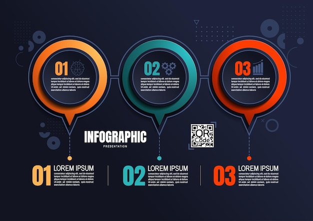 Infographics business process chart design template for presentation abstract timeline elements