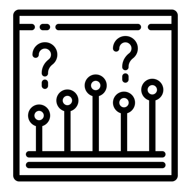 Information hub icon outline vector Online support advice