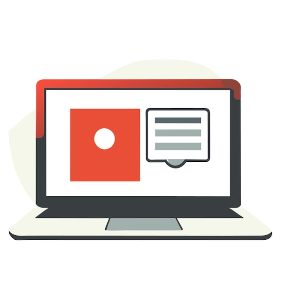 informative website blog vector illustration flat 2