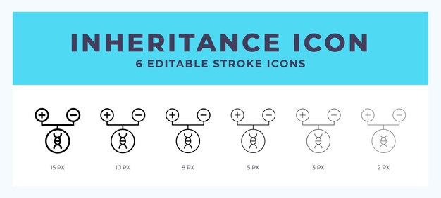 Inheritance stroke icon for web Mobile apps and ui