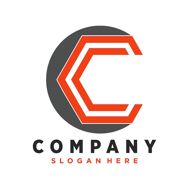 Initial C logo vector template Abstract Letter C logotype trademarks company logo Vector Illustration