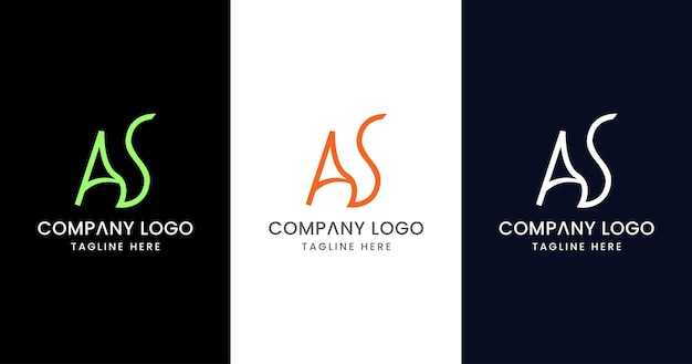 Initial Letter AS Logo Design Outstanding Creative Modern Symbol Sign
