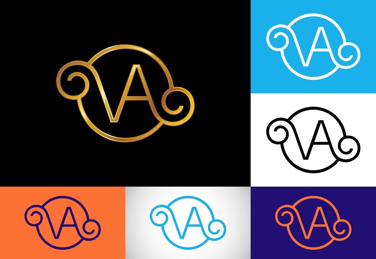 Vektör initial letter v a logo design vector graphic alphabet symbol for corporate business identity